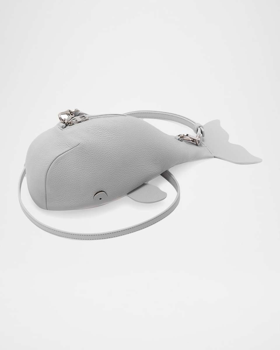 Whale Crossbody Bag in Grained Leather